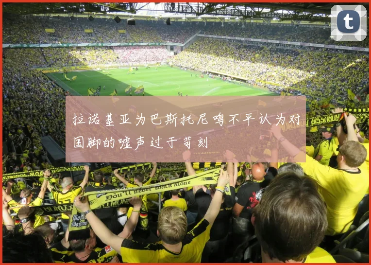 拉诺基亚为巴斯托尼鸣不平认为对国脚的嘘声过于苛刻